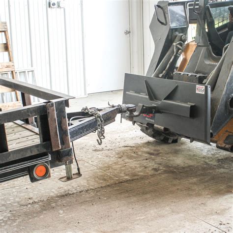 skid steer rear tow hitch|skid steer ball hitch attachment.